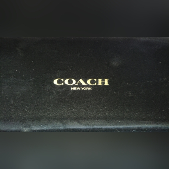 Coach Vintage Authentic Black Hard  Clamshell Eyeglasses / Sunglasses Case EUC - Picture 5 of 6